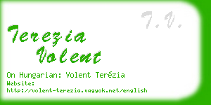 terezia volent business card